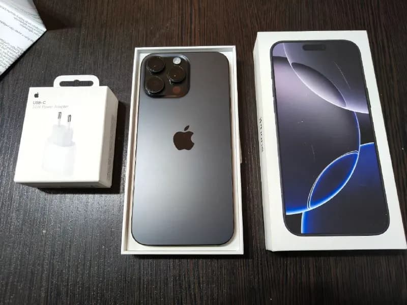 Iphone 16 pro max 256 GB, как новый, куплен в августе. Гарантия до 2027 августа. Battery health 100% — Тбилиси
