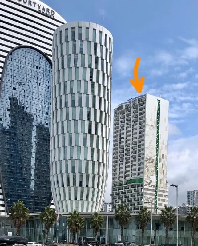 2+1, 80 квадратов В ЭЛИТНОМ ДОМЕ, MEGA PALACE». С ВЫДОМ НА МОРЕ-ПАНОРАМА. 17 Й ЕТАЖ, ПЕРВАЯ ЛИНИ — Батуми — 800 $