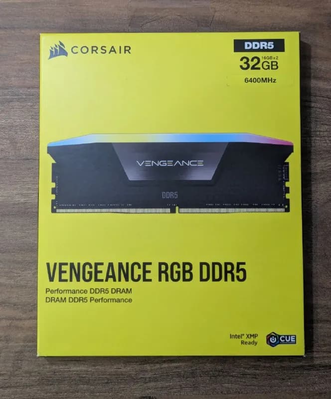 CORSAIR VENGEANCE RGB DDR5 32Gb (16Gb x 2) 6400MHz — Тбилиси — 1 200 ₾