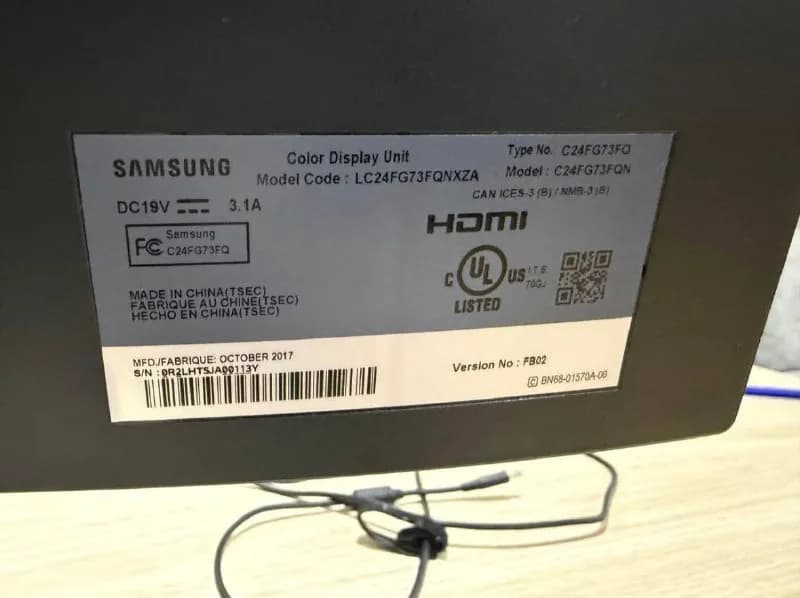 Samsung Gaming Monitor with Quantum Dot 144HZ 24inch — Тбилиси — 300 ₾