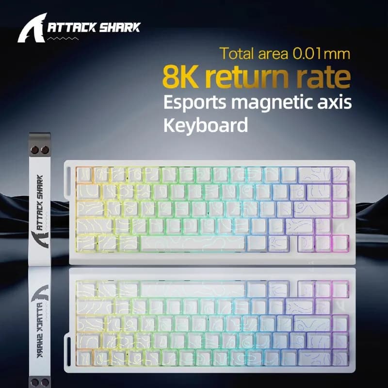 ATTACK SHARK X68 HE — Магнитная клавиатура с Rapid Trigger — Тбилиси — 180 ₾