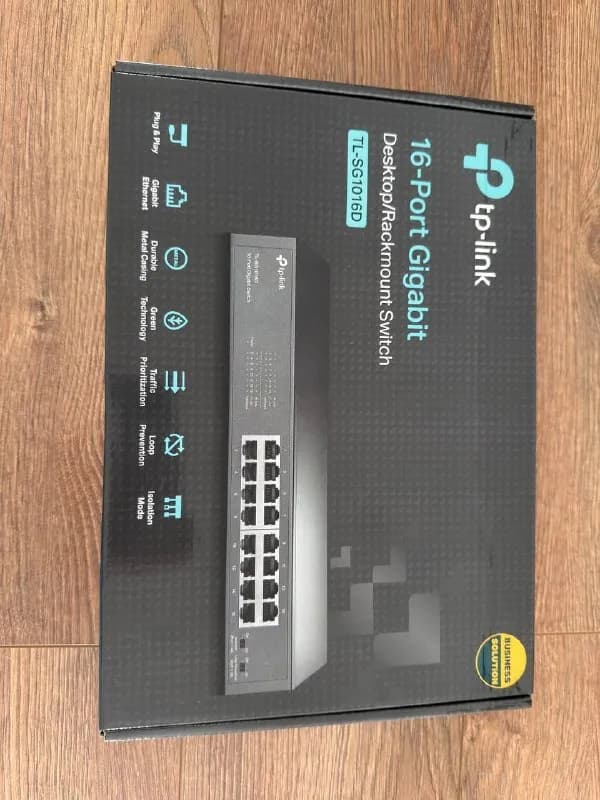 TP-Link TL-SG1016D — 16-портовый гигабитный коммутатор (новый) — Батуми — 180 ₾