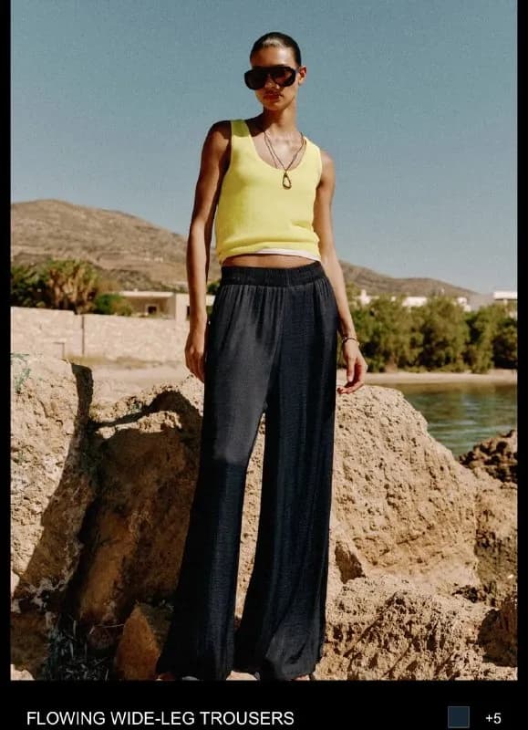 Zara с высокой талией, эластичным поясом и передними карманами. — Батуми — 90 ₾