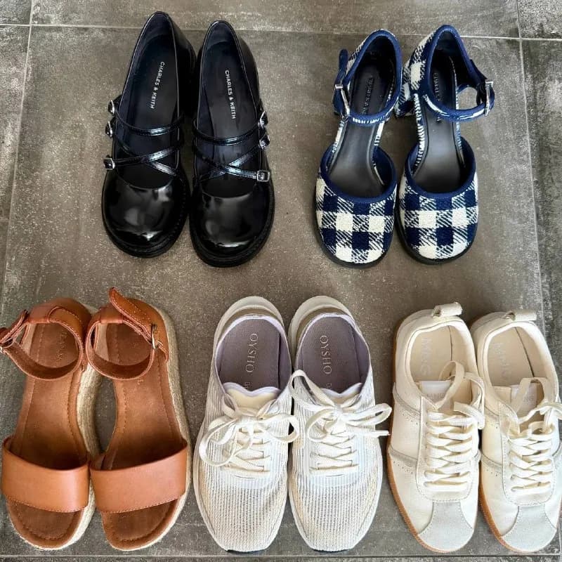 Charles & Keith Mary Jane в клетку на устойчивом каблуке (есть коробка), размер 35 — 120 лари. Надев — Тбилиси — 120 ₾