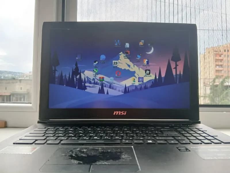 MSI GP62 2QE Leopard Pro. Характеристики: Intel Core i5 4210h, 2 ядра/4 потока, 2,90 ГГц, 8 ГБ опера — Тбилиси — 450 ₾