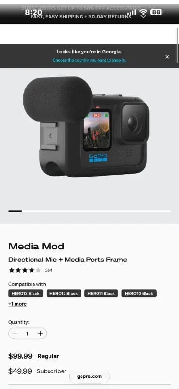 gopro volta и gopro mediamod для гопро [телефон] ценна обоих 250лари — Тбилиси — 250 ₾