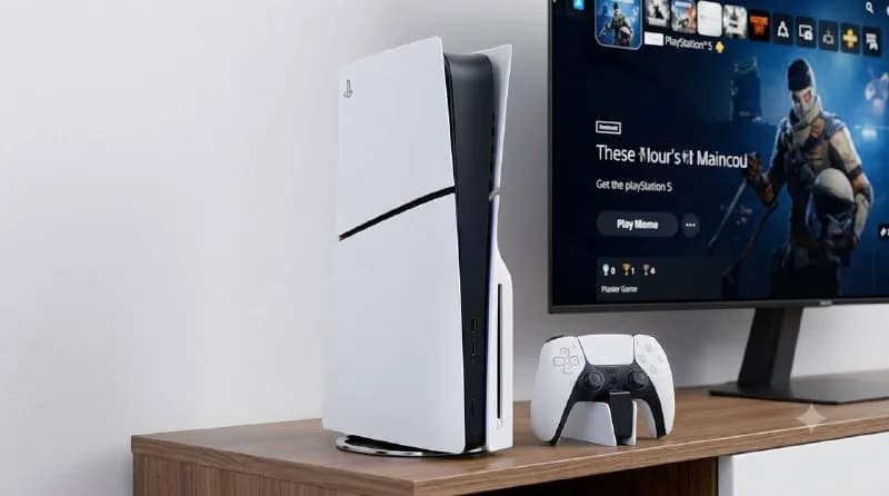 PlayStation пять slim матовая версия последняя ревизия с коробкой куплено в Zoom три месяца назад со — Батуми — 1 400 ₾