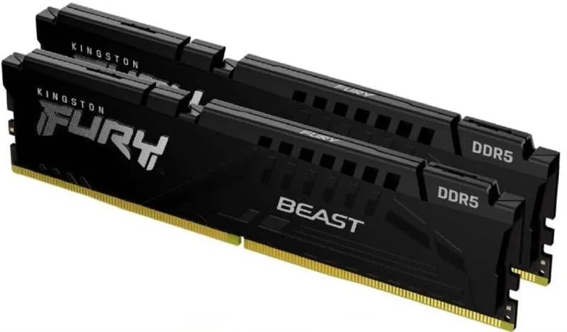 64Gb DDR5 6000MHz Kingston Fury Beast (KF560C40BBK2-64) (2×32Gb KIT) — Тбилиси — 2 000 ₾