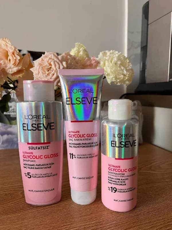 Elseve Glycolic Gloss набор шампунь бальзам крем — Батуми — 30 ₾