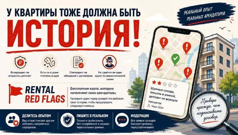 Rental Red Flags — бесплатная карта, которую наполняют сами арендаторы. — Батуми
