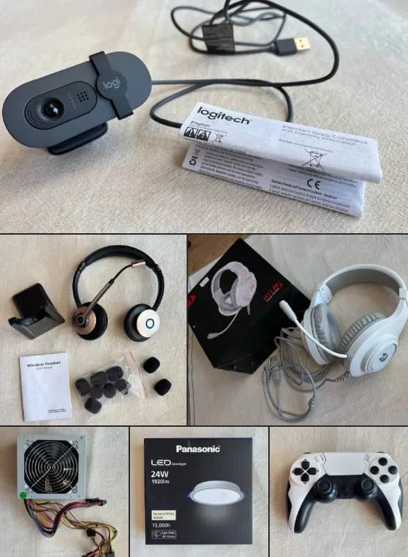 1. Веб-камера Logitech Brio 100 — 90 GEL. Качество Full HD 1080p, есть встроенная защитная шторка. П — Батуми — 90 ₾