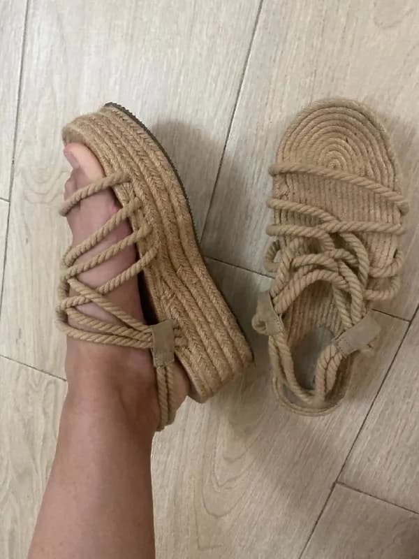 mango s/m натуральные ткани и сандали 37/38 на платформе, pull& beer или 30 лари за все — Батуми — 30 ₾