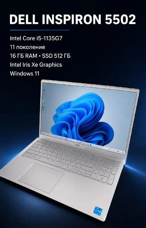 Dell Inspiron 5502 — стильный и производительный ноутбук — Батуми — 1 050 ₾