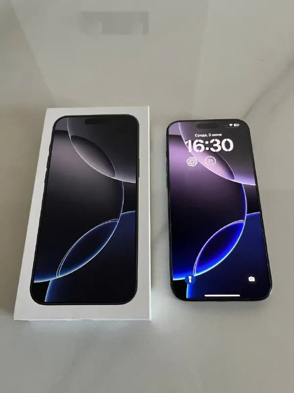 iPhone 16 Pro Max 256GB SIM + eSIM (цвет Black Titanium) в идеальном состоянии. — Тбилиси — 2 800 ₾