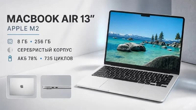 MACBOOK AIR 13″ M2 — Батуми — 1600 ₾
