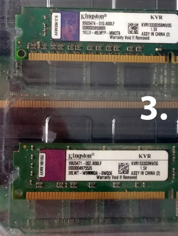 3. Kingston DDR3, 2 × 2 GB — Батуми — 5 ₾