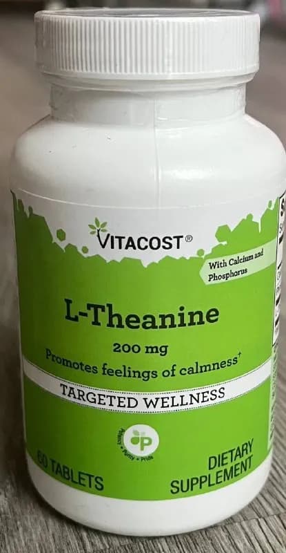 L-Theanine) VitaCost 200 мг (60 таб). — Батуми — 2,026 ₾