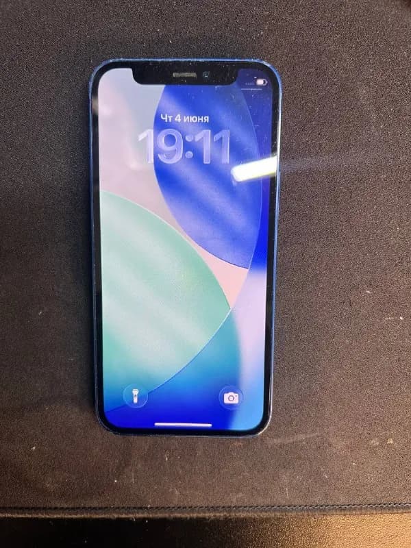 iPhone 12 Mini на 128Gb синего цвета, не вскрывался. Есть следы эксплуатации, но на работу не влияе — Батуми — 450 ₾