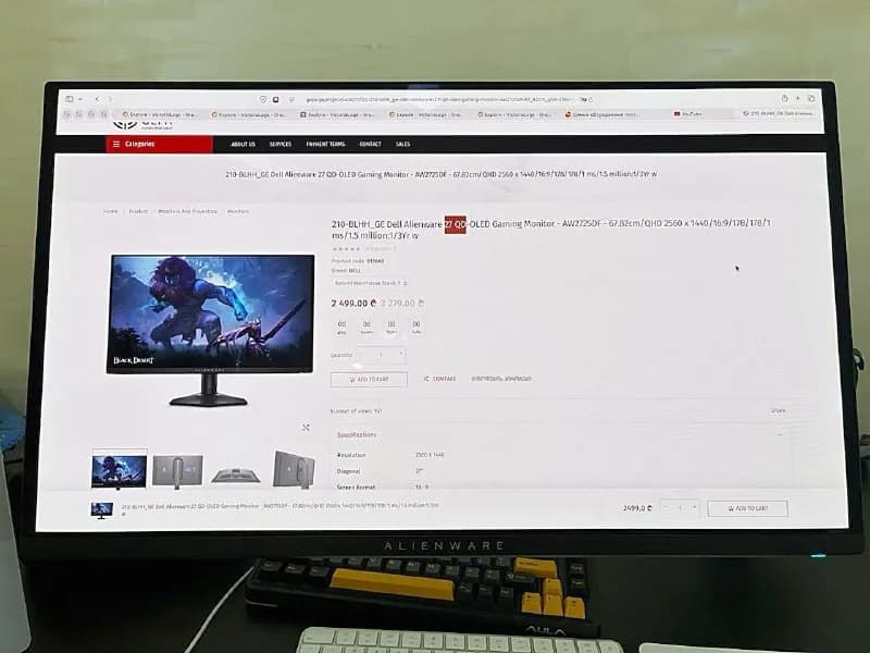 Dell Alienware AW2725DF — 1100 Лари (цена в магазине 2500) — Батуми — 1 100 ₾