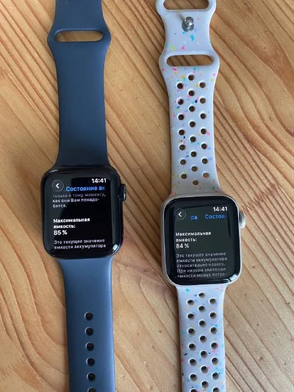 Apple Watch SE 2, отдаю вместе, цена за 2 шт — 450 лари. Батарея 85%, без царапин — Батуми — 450 ₾
