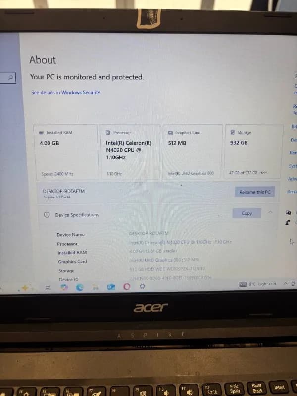 Ноутбук Acer Aspire 3 — Батуми — 400 ₾