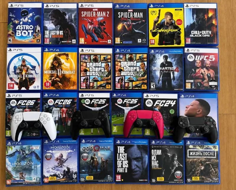 PlayStation 4/5 диски игры Dual Sense DualShock джостики для PlayStation 4/5 ps4 ps5 ps — Батуми