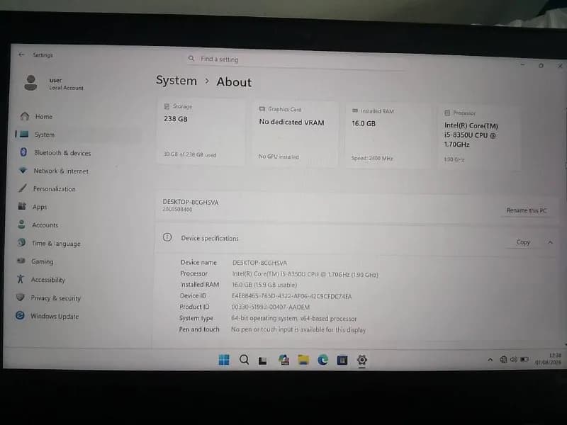 lenovo thinkpad t480. — Батуми — 600 ₾