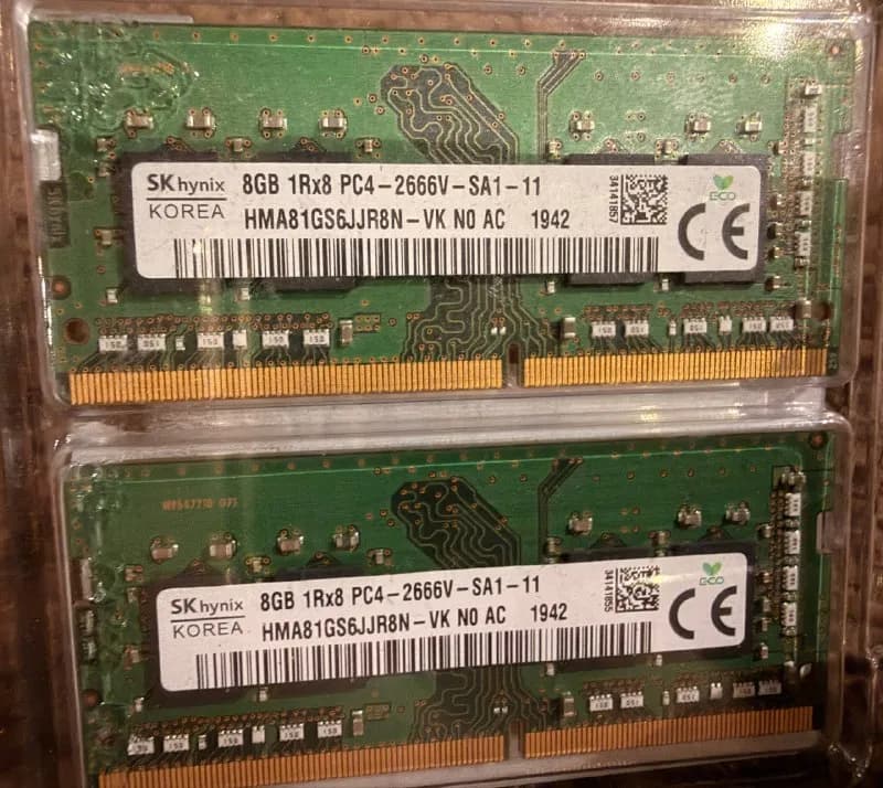 RAM память по 8 гб каждая. DDDR4 2666мгц. — Батуми — 180,160 ₾