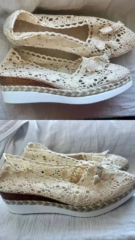 Ажурные летние туфли / Эспадрильи на танкетке 👡 — Батуми — 25 ₾