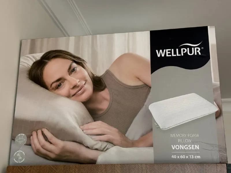 1. Подушка Memory foam pillow 40×60×13 WELLPUR VONGSEN — Батуми — 160 ₾