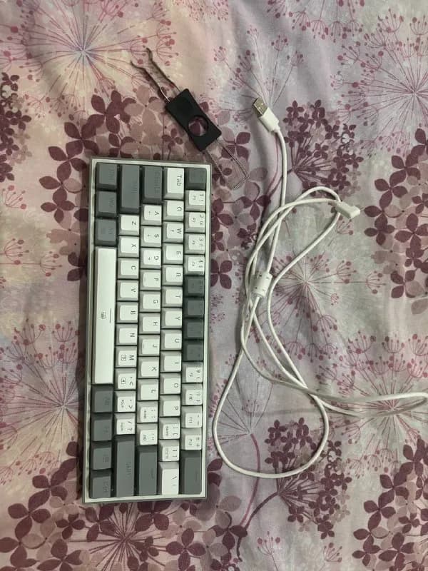 1. Игровая механическая клавиатура Redragon Fizz RGB (модель K817-RGB) — Батуми — 50 ₾