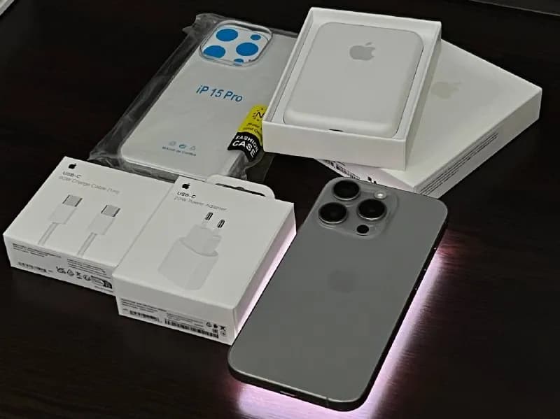 iPhone (Айфон) 15 Pro 256GB Natural Titanium. Батарея 87%. В хорошем состоянии. В ремонте не был. В — Тбилиси — 1 850 ₾