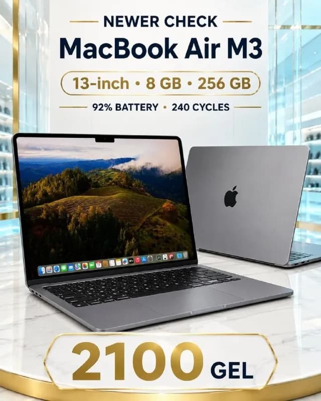 MacBook Air 13″ M3, 2024 — Батуми — 2 100 ₾