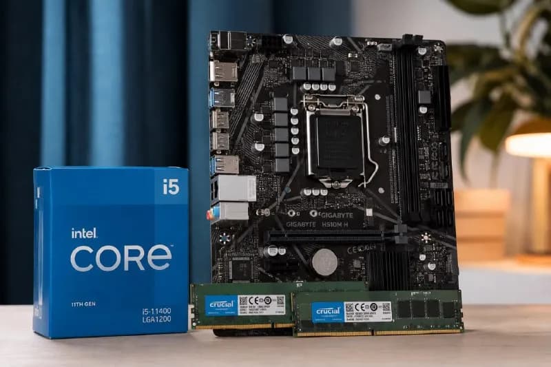 Intel Core i5-11400 + Gigabyte H510M H + 2×8GB DDR4 — Тбилиси — 550 ₾