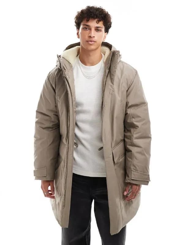 Calvin Klein удлинённая парка, бежевая (оригинал) — Батуми — 370 ₾