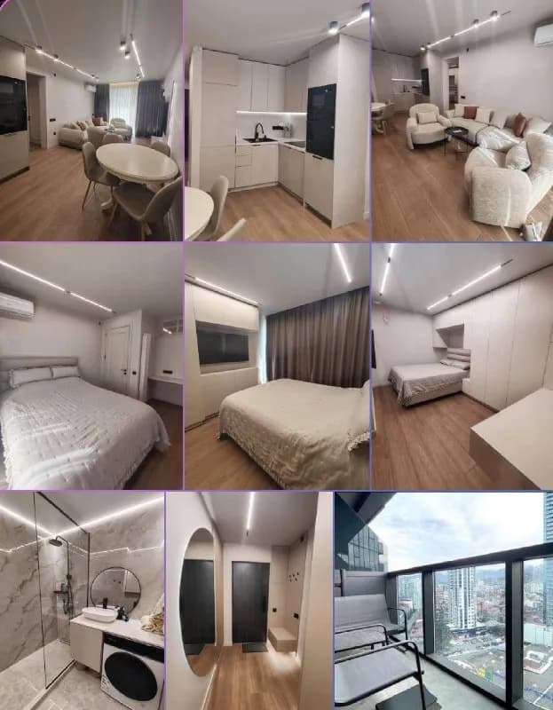 3-комнатная квартира с ремонтом в BlueSky Tower — Батуми — 1500 ₾