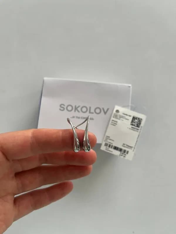 Серьги серебряные Sokolov — Батуми — 45 ₾