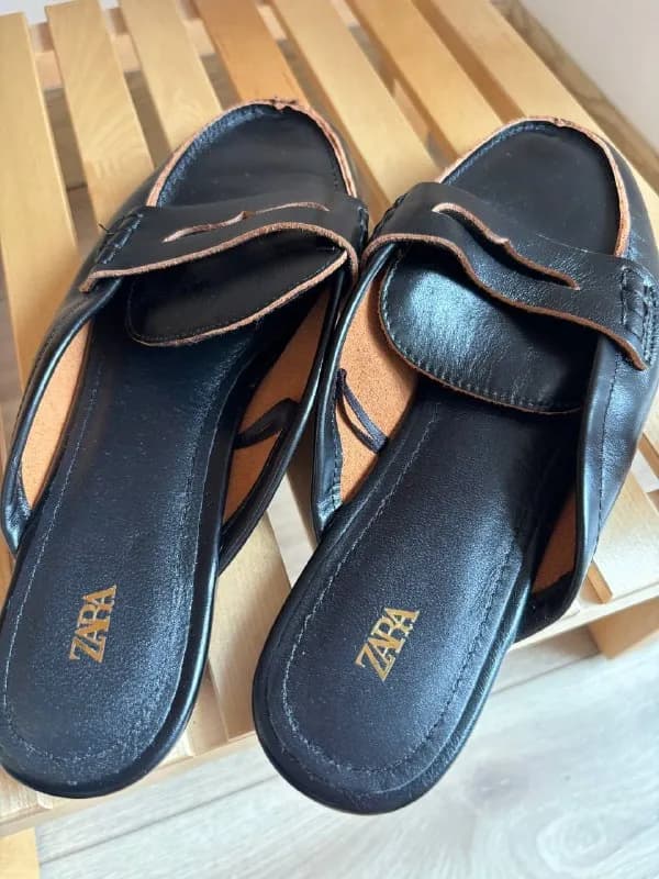 Мюли Zara натуральная кожа 38 размер — Батуми — 70 ₾