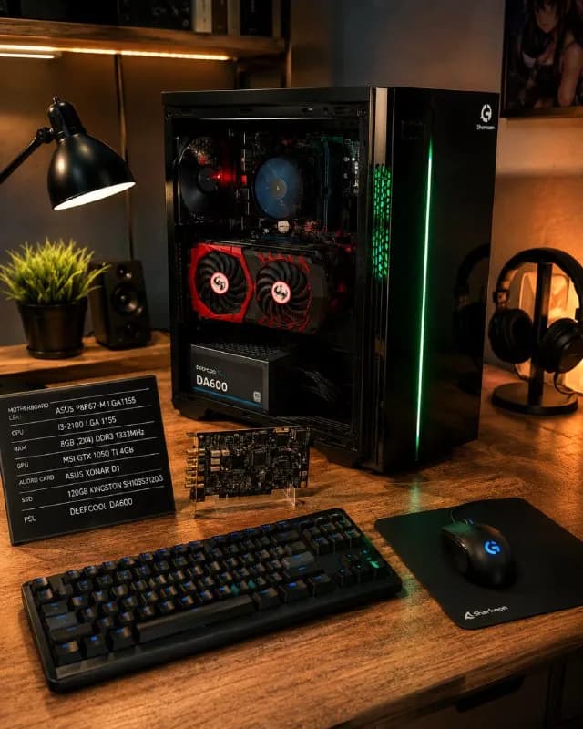 COMP.PC.ПК.Работает идеально.Для офиса и слабеньких игр.Цена 350 лар. — Батуми — 350 ₾