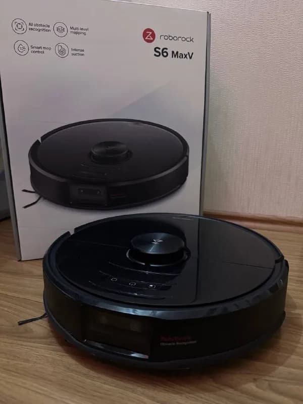 Roborock S6 MaxV — 400 ₾, робот-пылесос с влажной уборкой и AI-распознаванием препятствий, был в лич — Тбилиси — 400 ₾