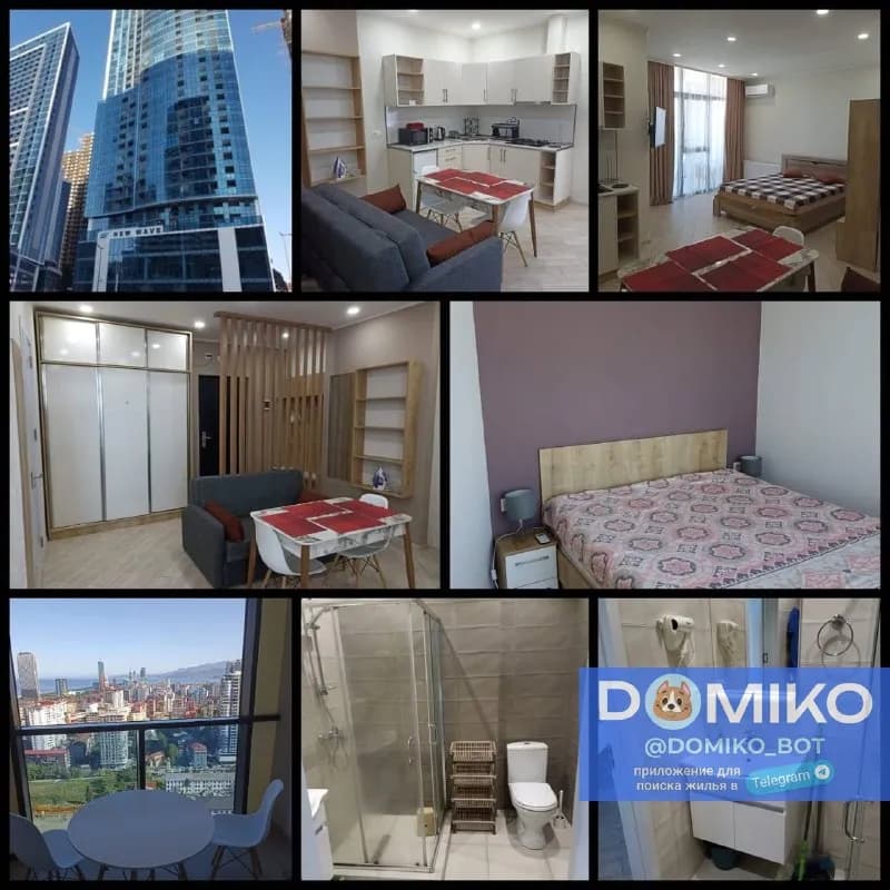 1+1, 28 этаж, 55 кв/м — Батуми — 600 $