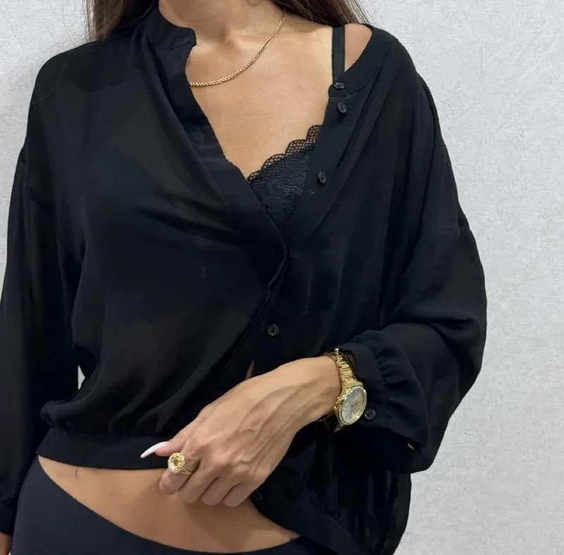 Прозрачная блузка на пляж, размер XS — Батуми — 60 ₾