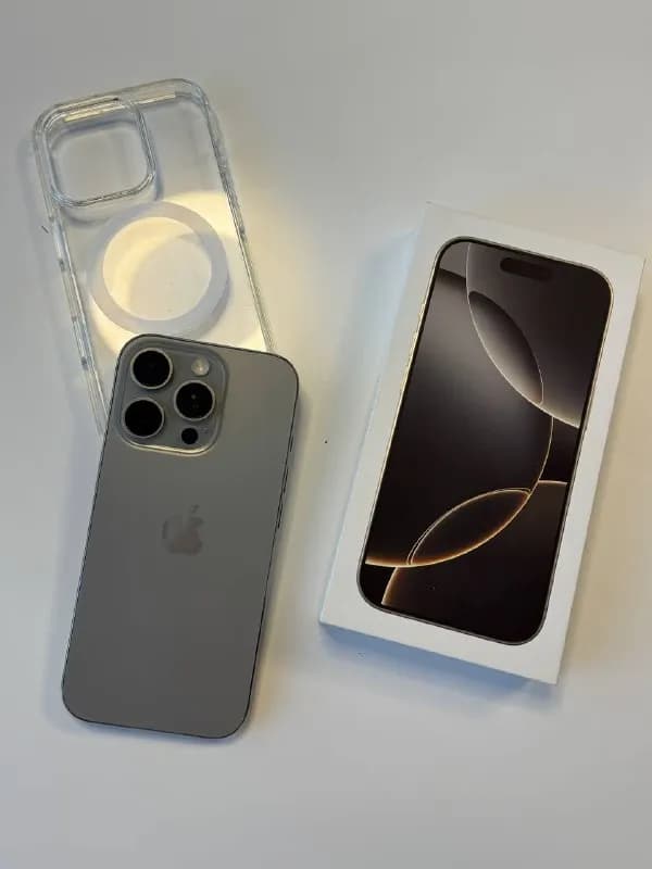 iPhone 16 Pro 512GB (SIM + eSIM). Состояние идеальное, без единой царапины, последний флагман из тит — Батуми — 2,600 ₾