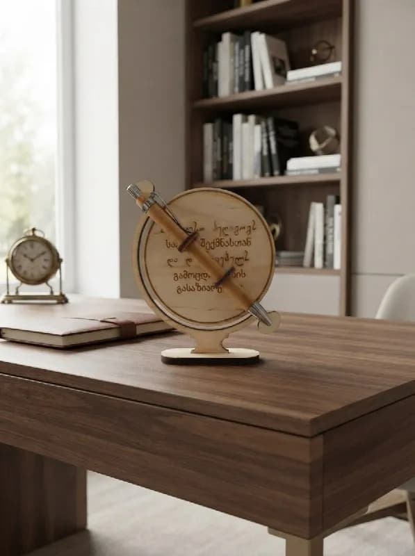 Globe with pen for teacher. — Батуми — 15 ₾