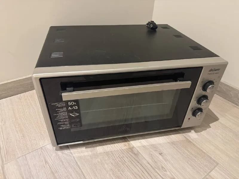 Arzum AR2002, 1.6кВт, 50л, ТЭНы вверх + низ, двойное стекло, противень/решетка/форма в комплекте, в — Батуми