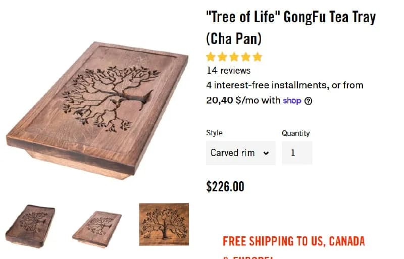 Tree of Life» GongFu Tea Tray (Cha Pan) — Батуми — 99 $