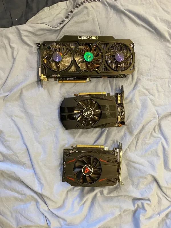 ASUS GTX 1050 Ti 4GB / GTX 770 2GB / RX 550 4GB — Батуми