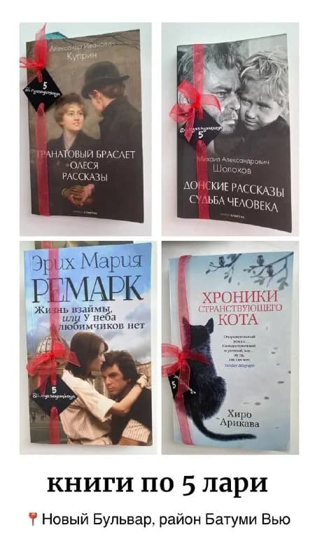 1. Книги по 5 лари — Батуми — 5 ₾
