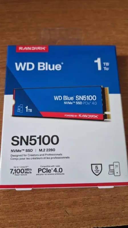 SSD M.2 NVMe WD Blue SN5100 1TB — Тбилиси — 400 ₾