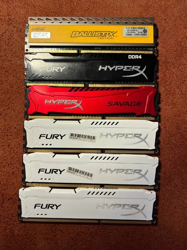 DIMM DDR3 4096MB PC[телефон]MHz Kingston HyperX FURY White CL10 — Батуми — 1 040 ₾